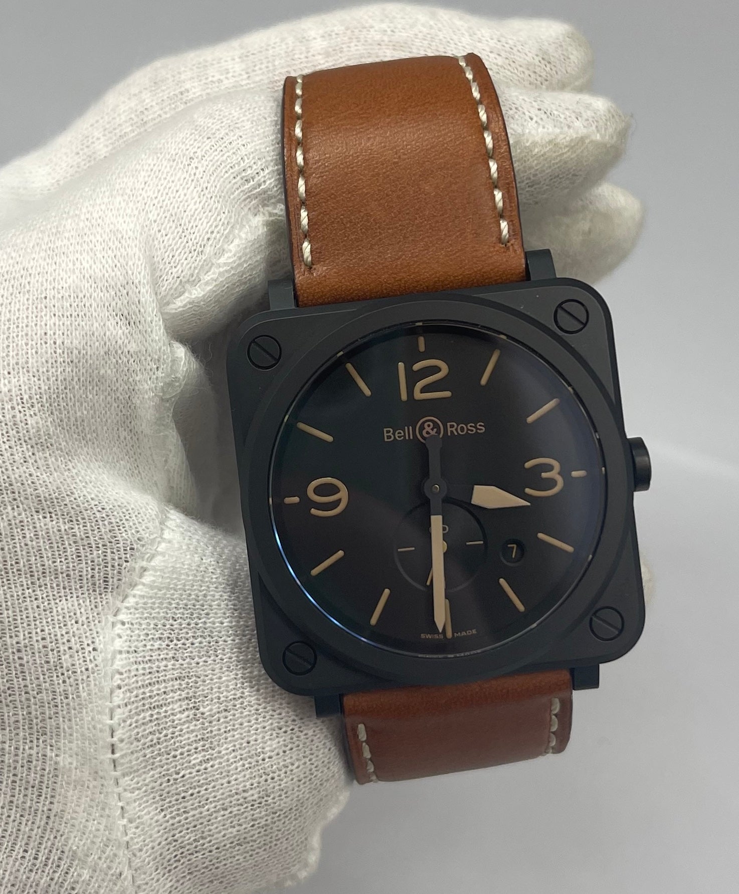 The Bell & Ross BRS Heritage Ceramic Men's Watch