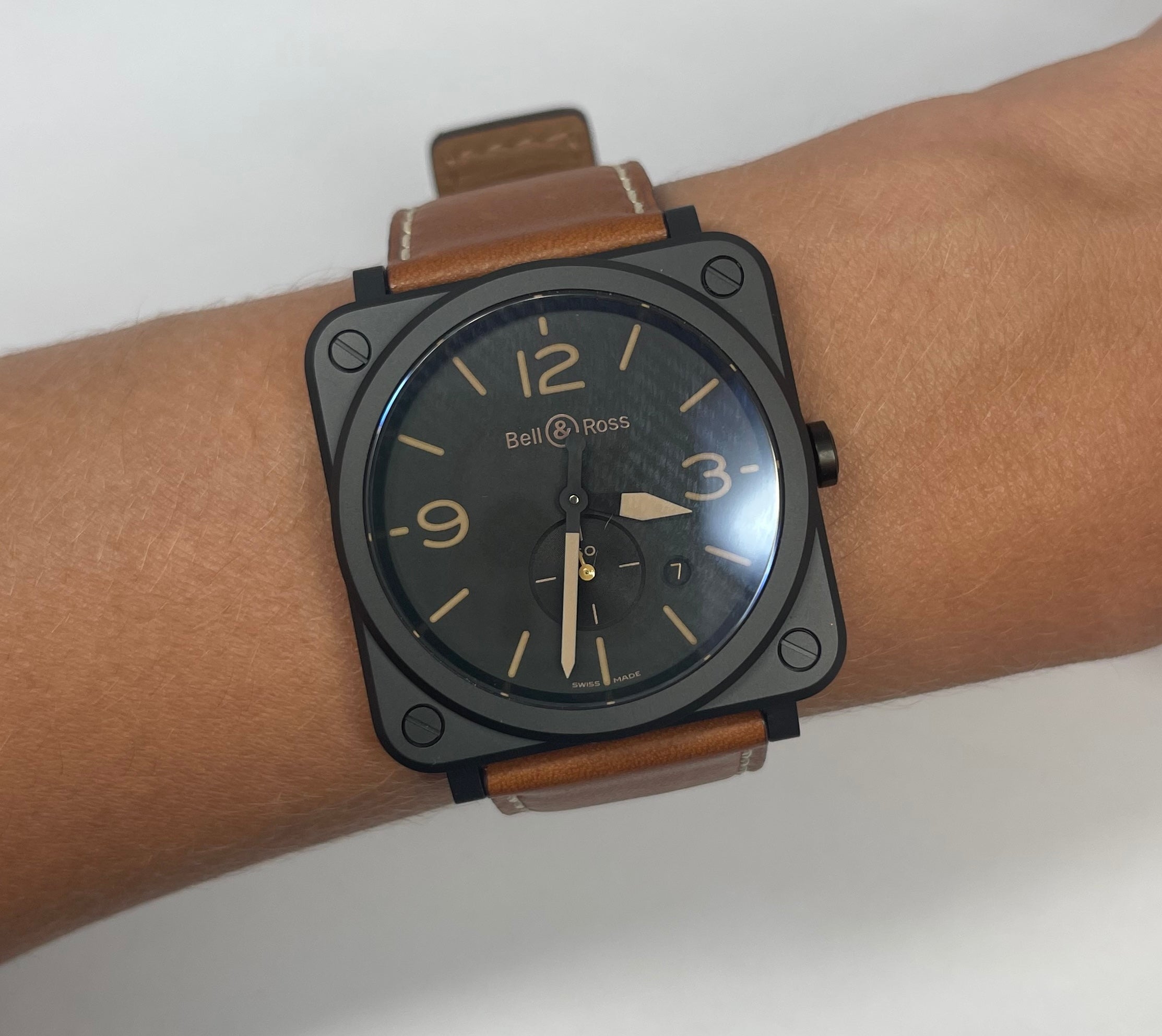 The Bell & Ross BRS Heritage Ceramic Men's Watch