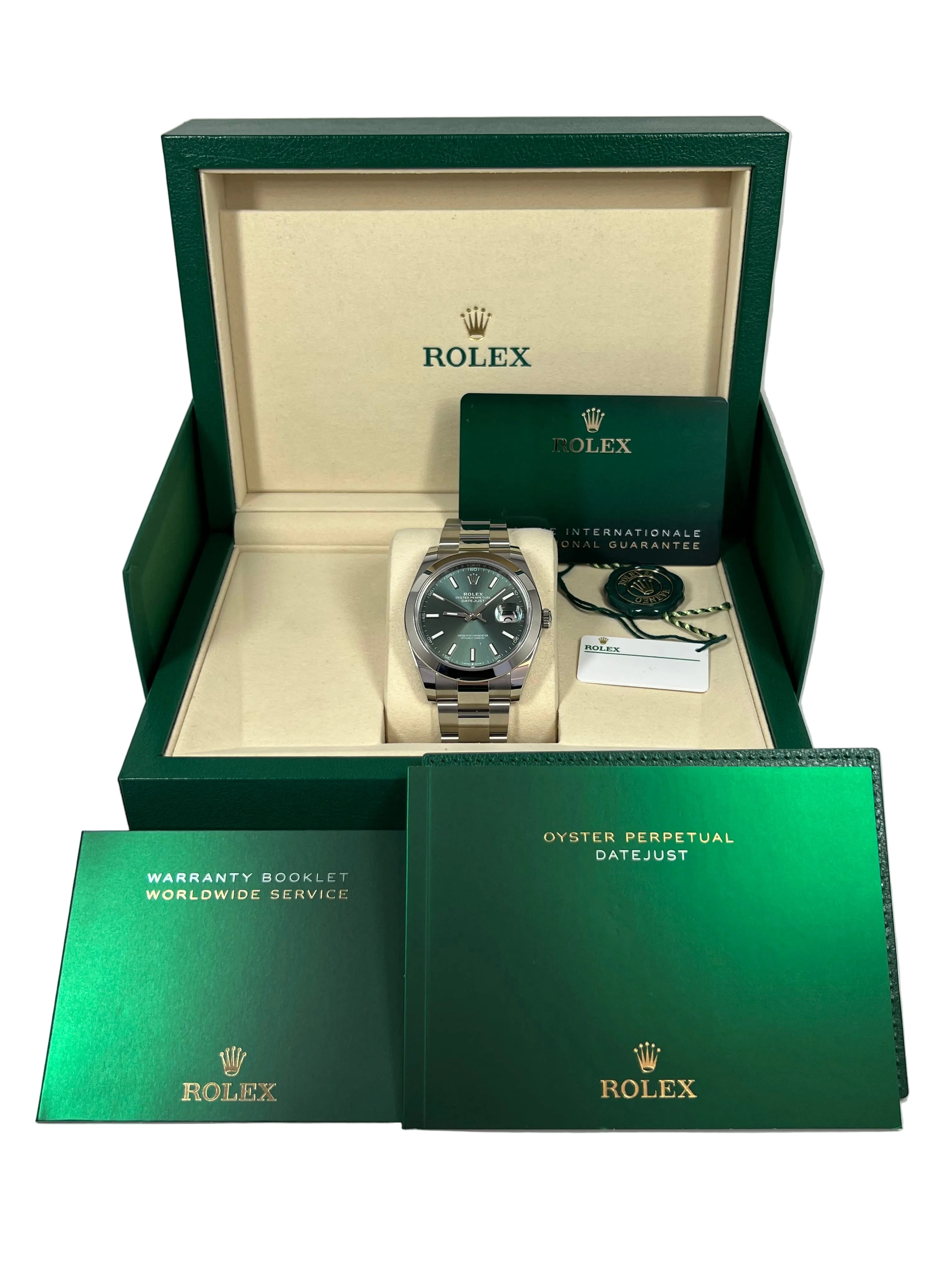 Rolex Datejust 41 Mint Green Dial Stainless Steel Men’s Watch