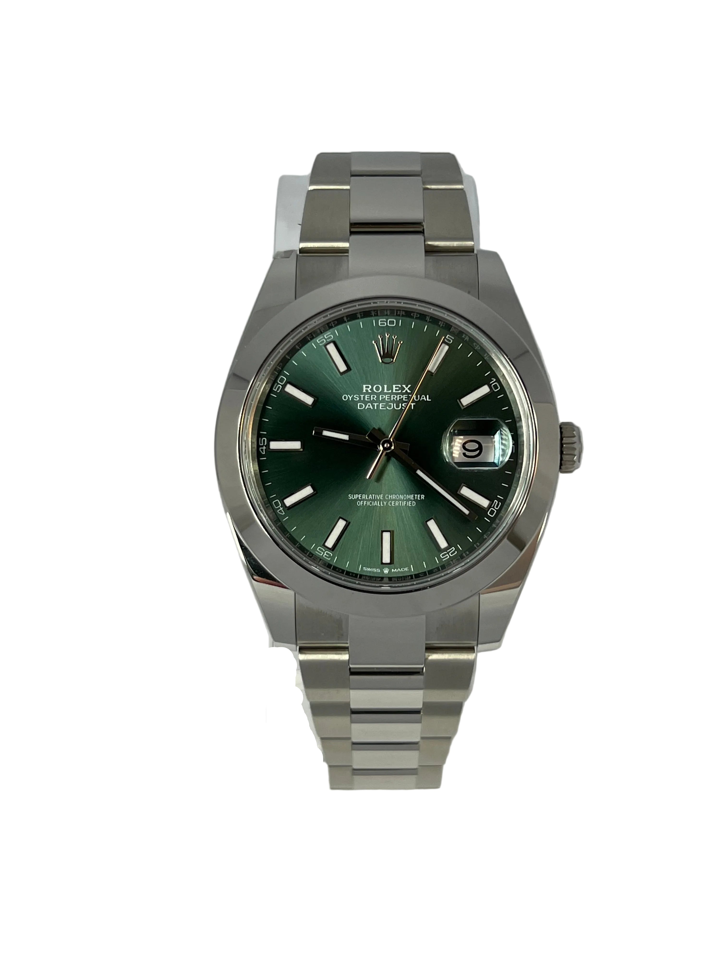 Rolex Datejust 41 Mint Green Dial Stainless Steel Men’s Watch