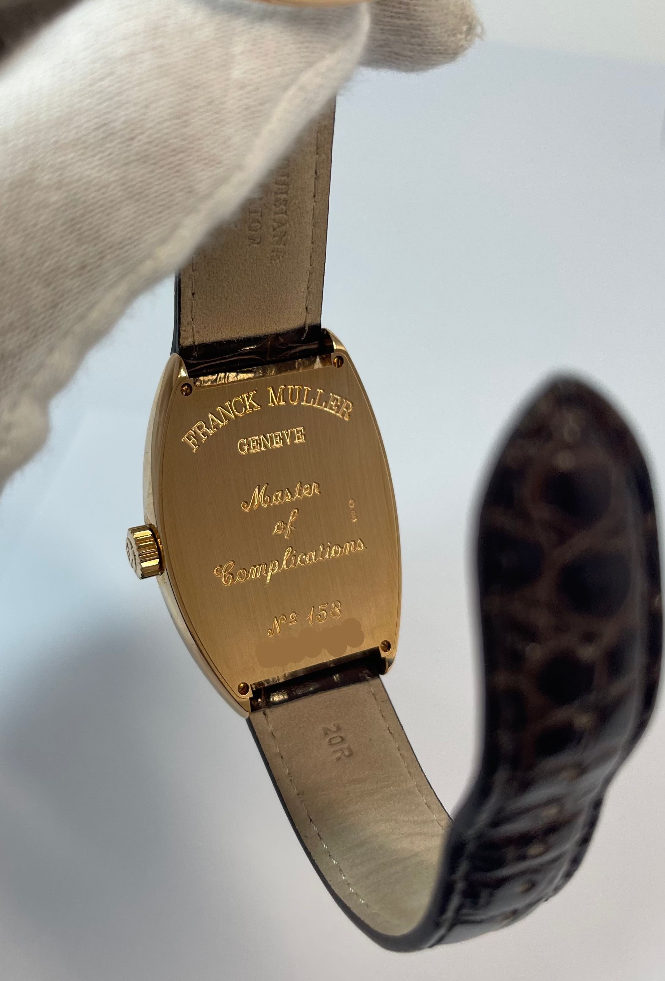 Franck Muller Cintrée Curvex Crazy Hours 18k Gold Men's Watch