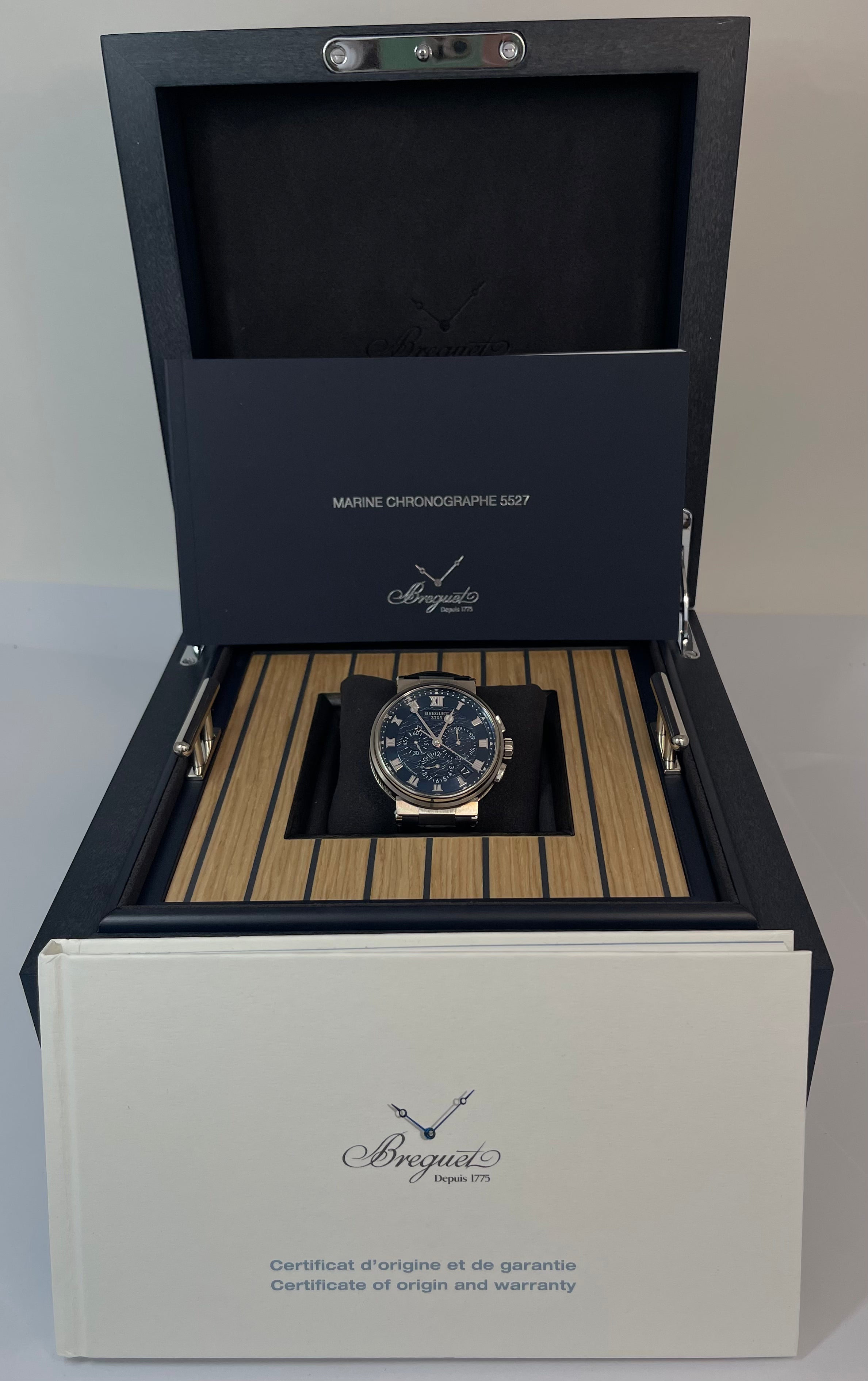 Breguet Marine Chronographe 18k White Gold Men's Watch