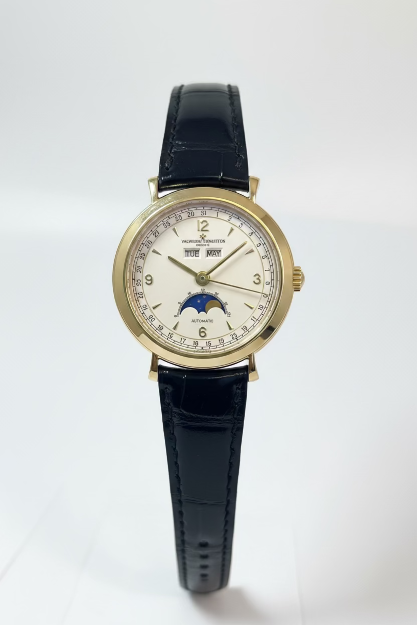 Vacheron Constantin Historiques Triple Calendar 18k Yellow Gold Men's Watch