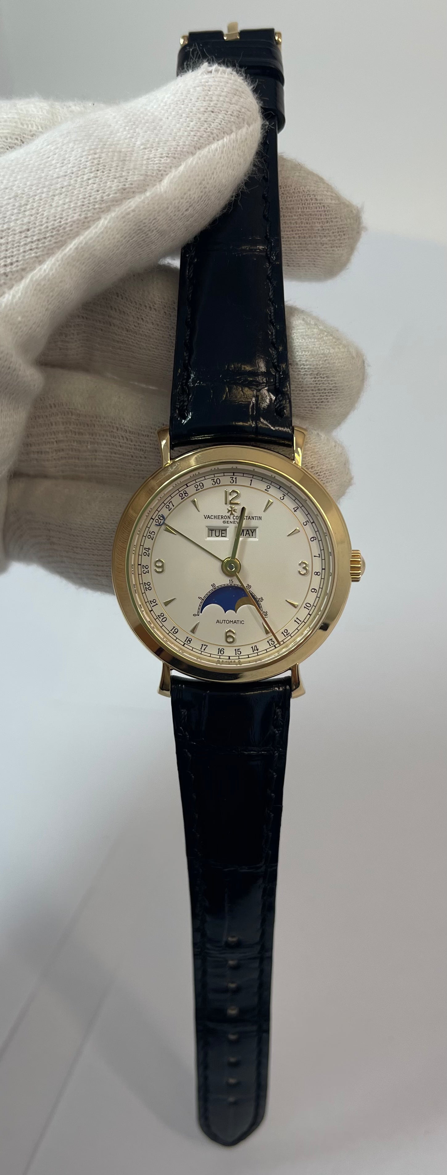 Vacheron Constantin Historiques Triple Calendar 18k Yellow Gold Men's Watch