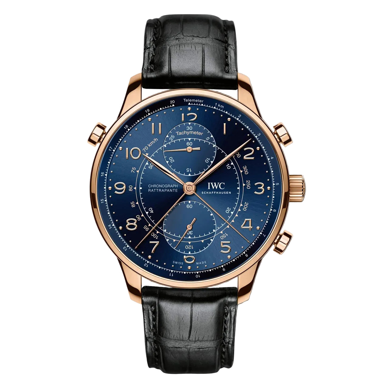 IWC Portugieser Chronograph Rattrapante Rose Gold Men's Watch