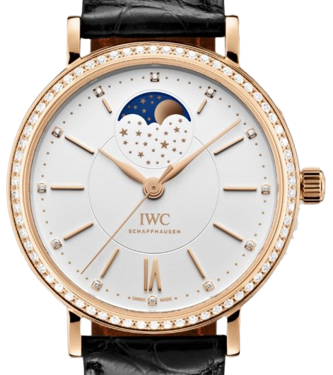 IWC Portofino Midsize Automatic Moon Phase 37 18k Rose Gold Women’s Watch