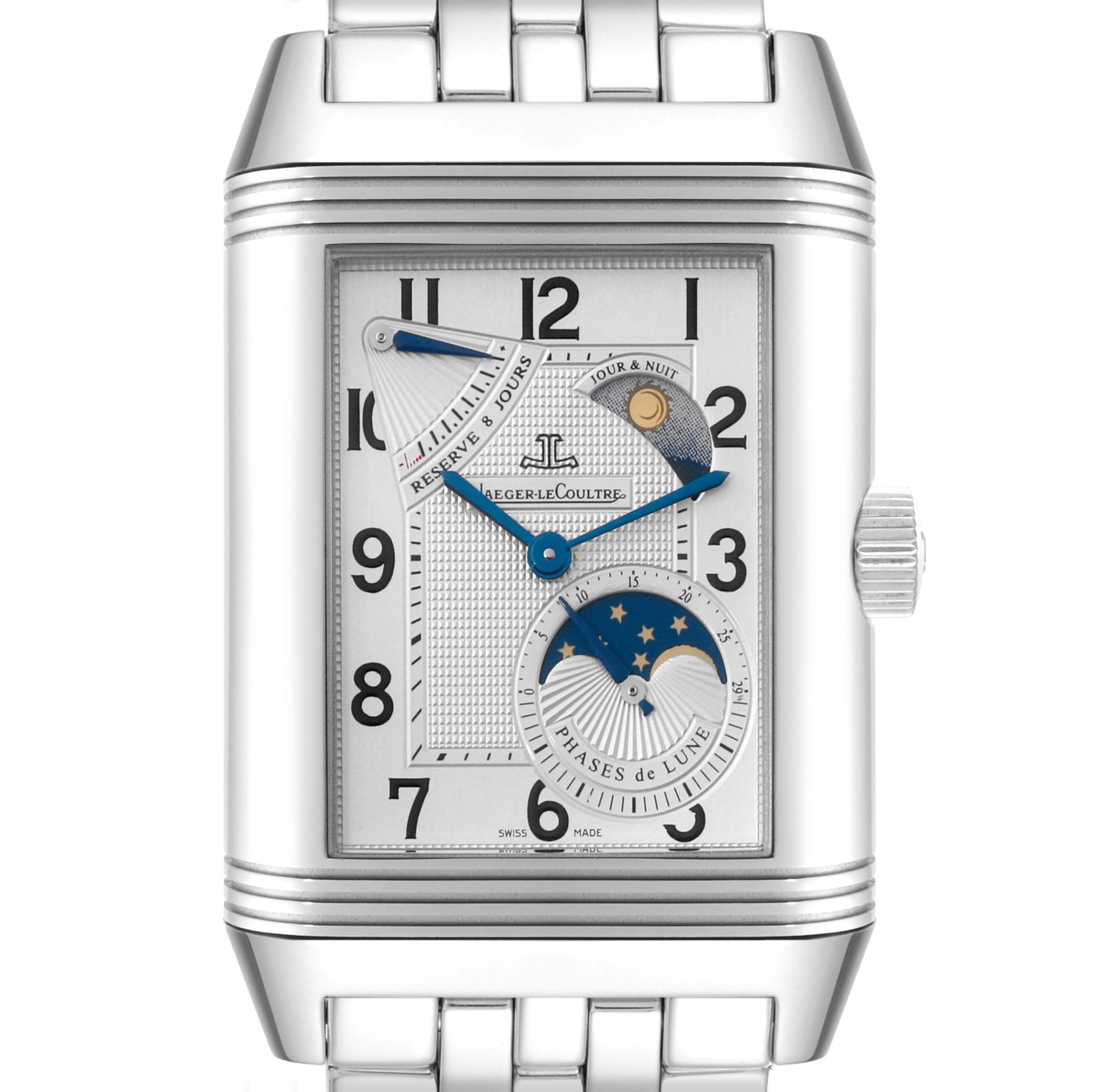 Jaeger-LeCoultre Reverso Grande Sun Moon Stainless Steel Men’s Watch