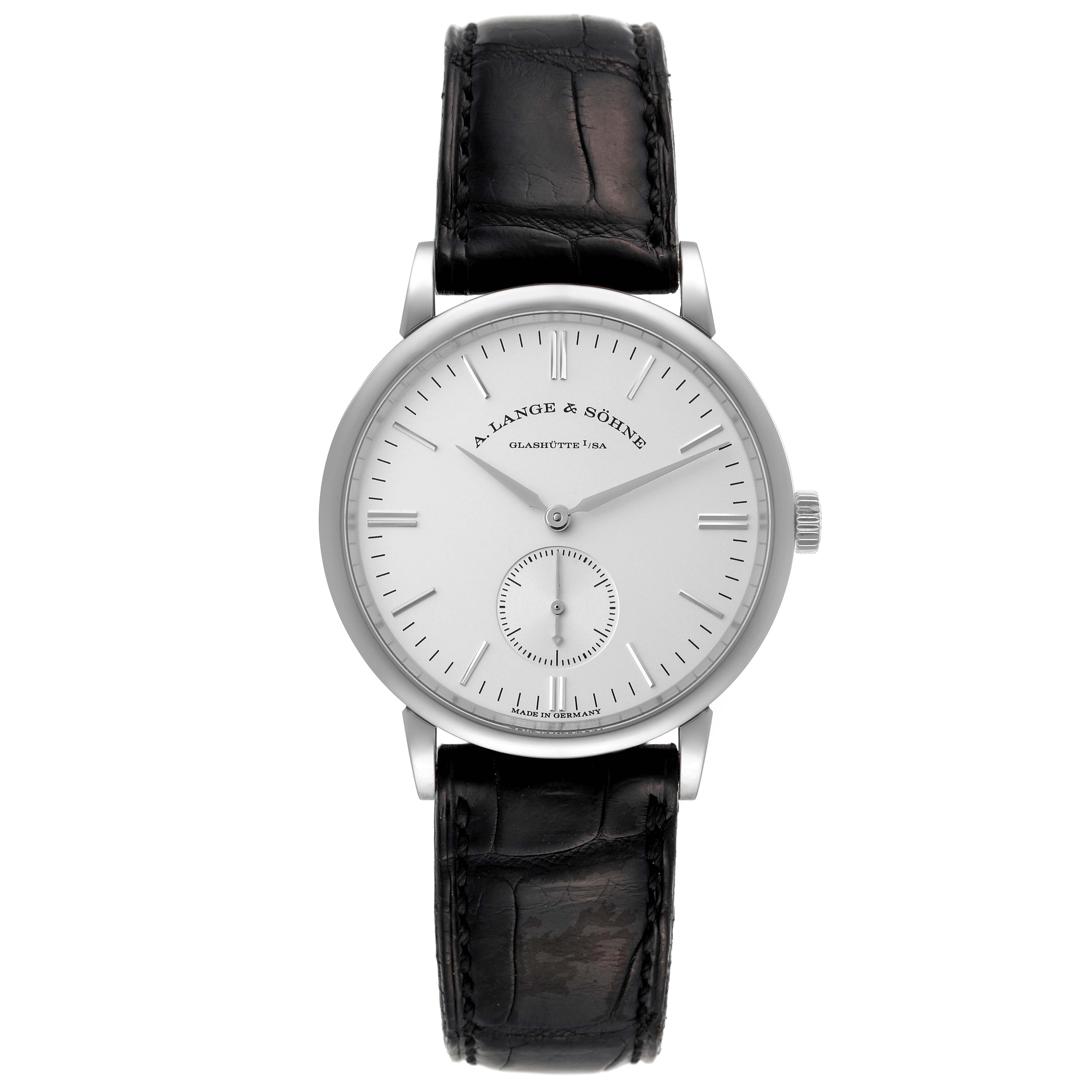 A. Lange & Söhne Saxonia Manual Wind 18K White Gold Men’s Watch