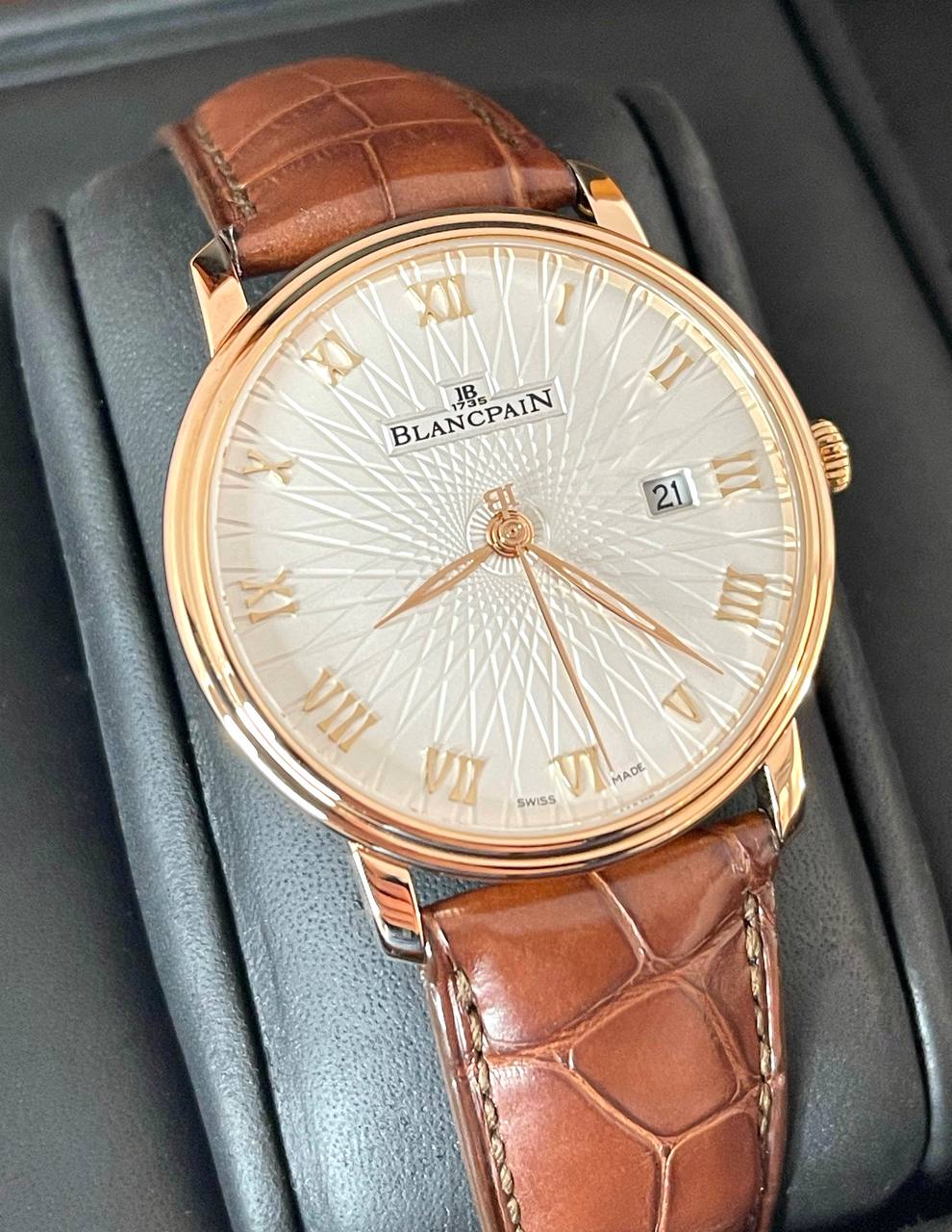 Blancpain Villeret 18K Rose Gold Men`s Watch