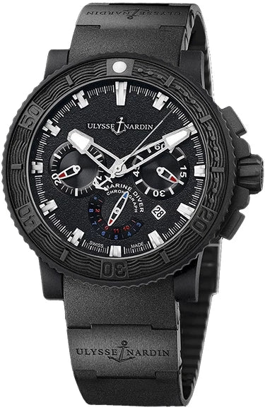Ulysse Nardin Marine Diver Black Sea Chronograph Stainless Steel Men's Watch