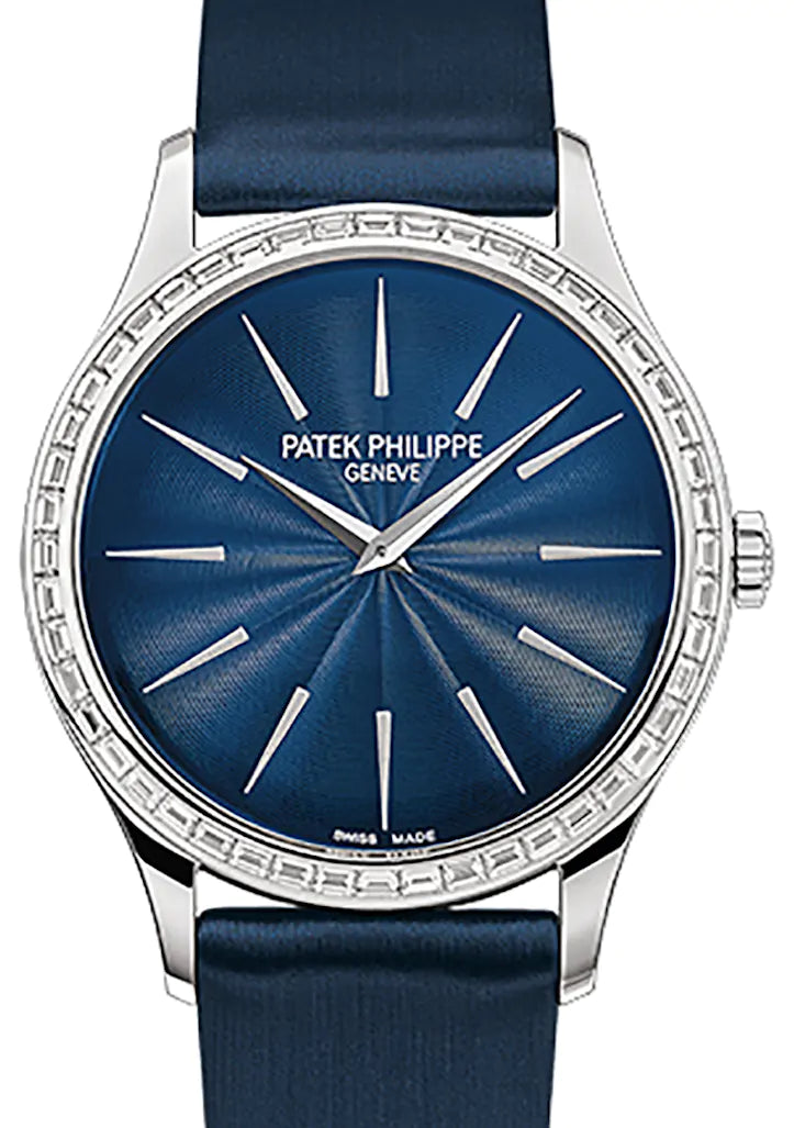 Patek Philippe Calatrava 18K White Gold & Diamond  Lady’s Watch