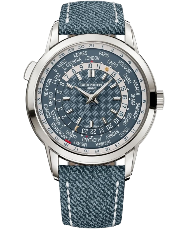 Patek Philippe Complicated Watches World Time 40 mm 18K White Gold Men’s Watch