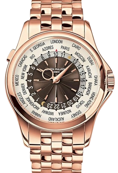 Patek Philippe World Time 18K Rose Gold Men’s Watch