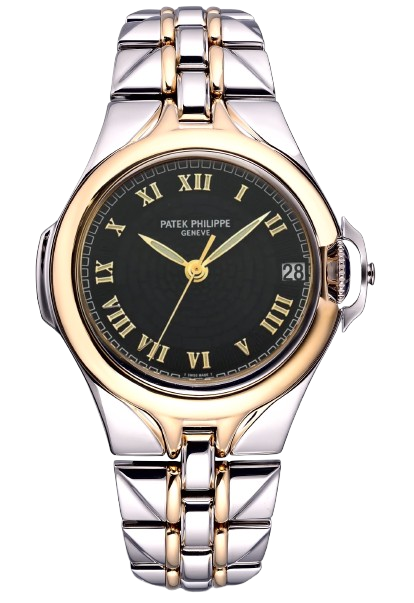 Patek Philippe Sculpture Steel and Gold Unisex Watch