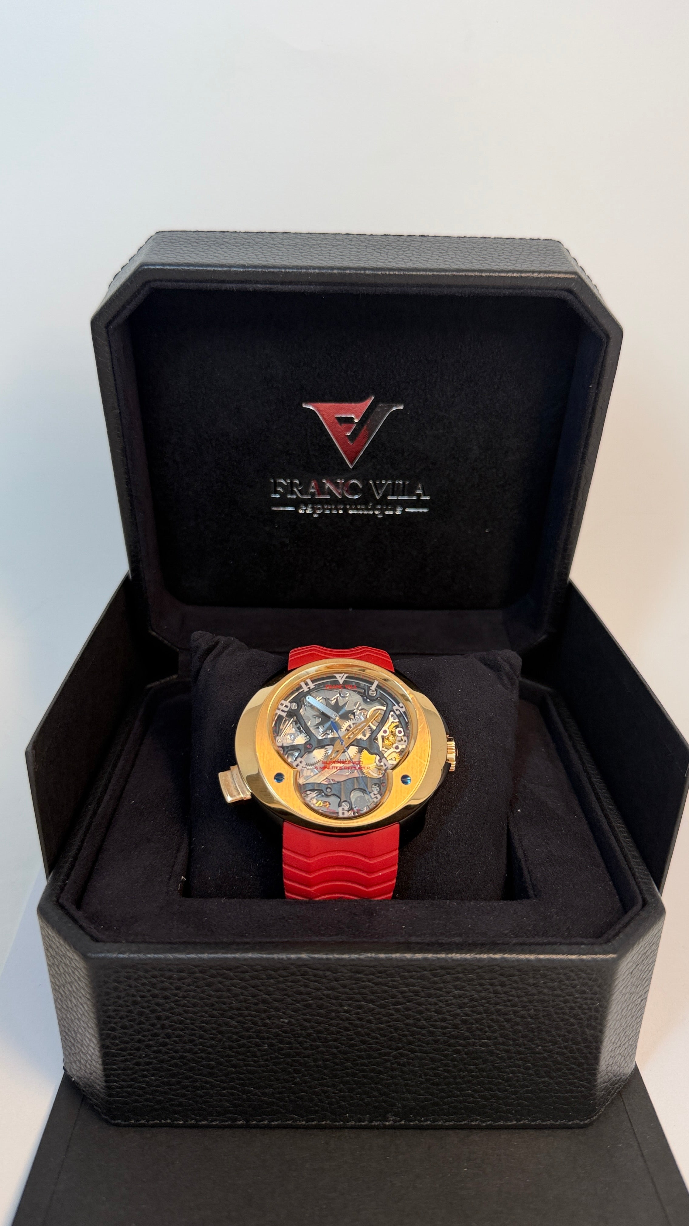 Franc Vila Cobra Super Sonico 5 Minutes Repeater 18K Rose Gold & PVD Titanium Men's Watch