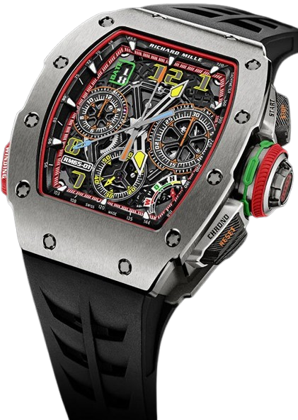 Richard Mille RM 65-01 Automatic Split-Seconds Chronograph White Quartz TPT Men's Watch