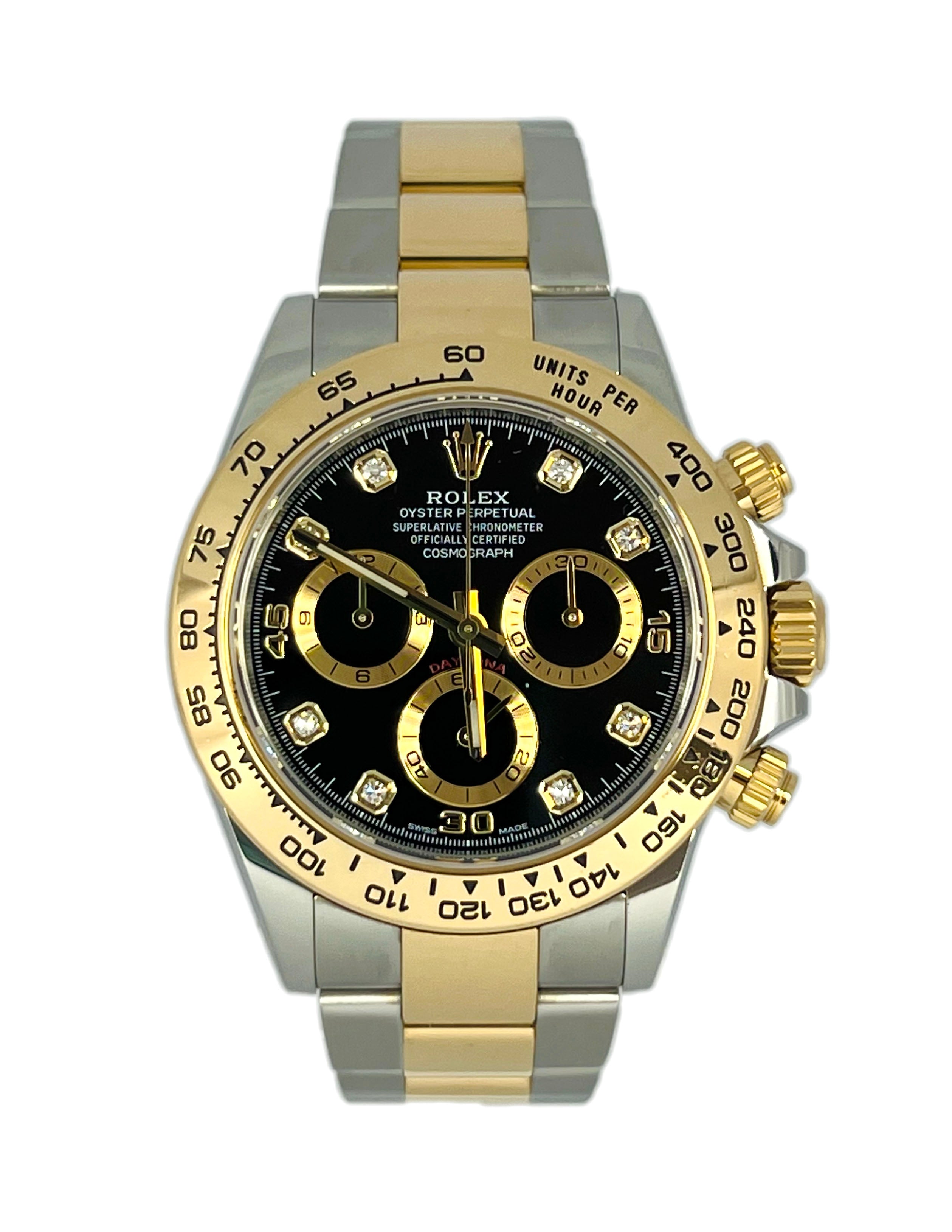 Rolex Cosmograph Daytona Chronograph Stainless steel & 18K Yellow Gold & Diamonds Unisex Watch