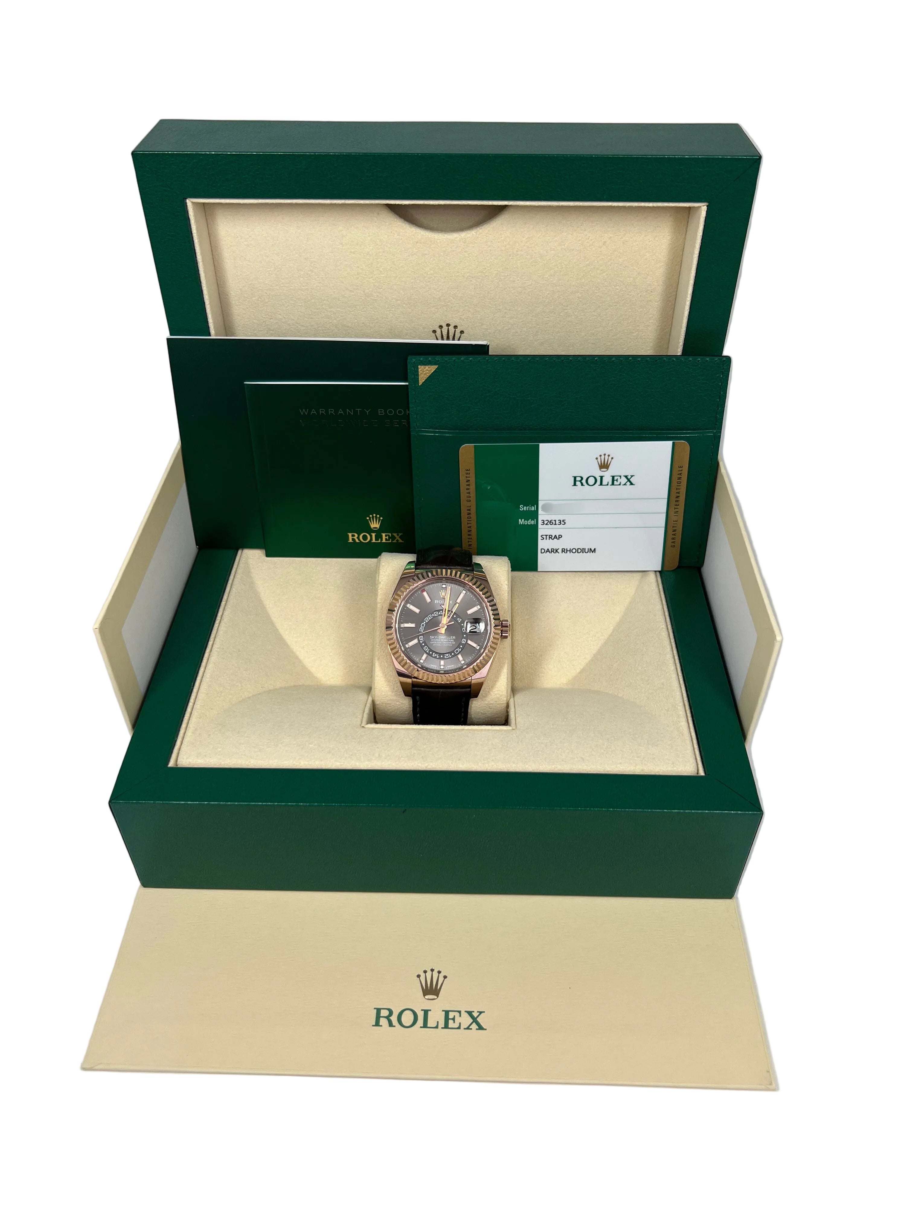 Rolex Sky-Dweller 18K Everose Gold Men’s Watch