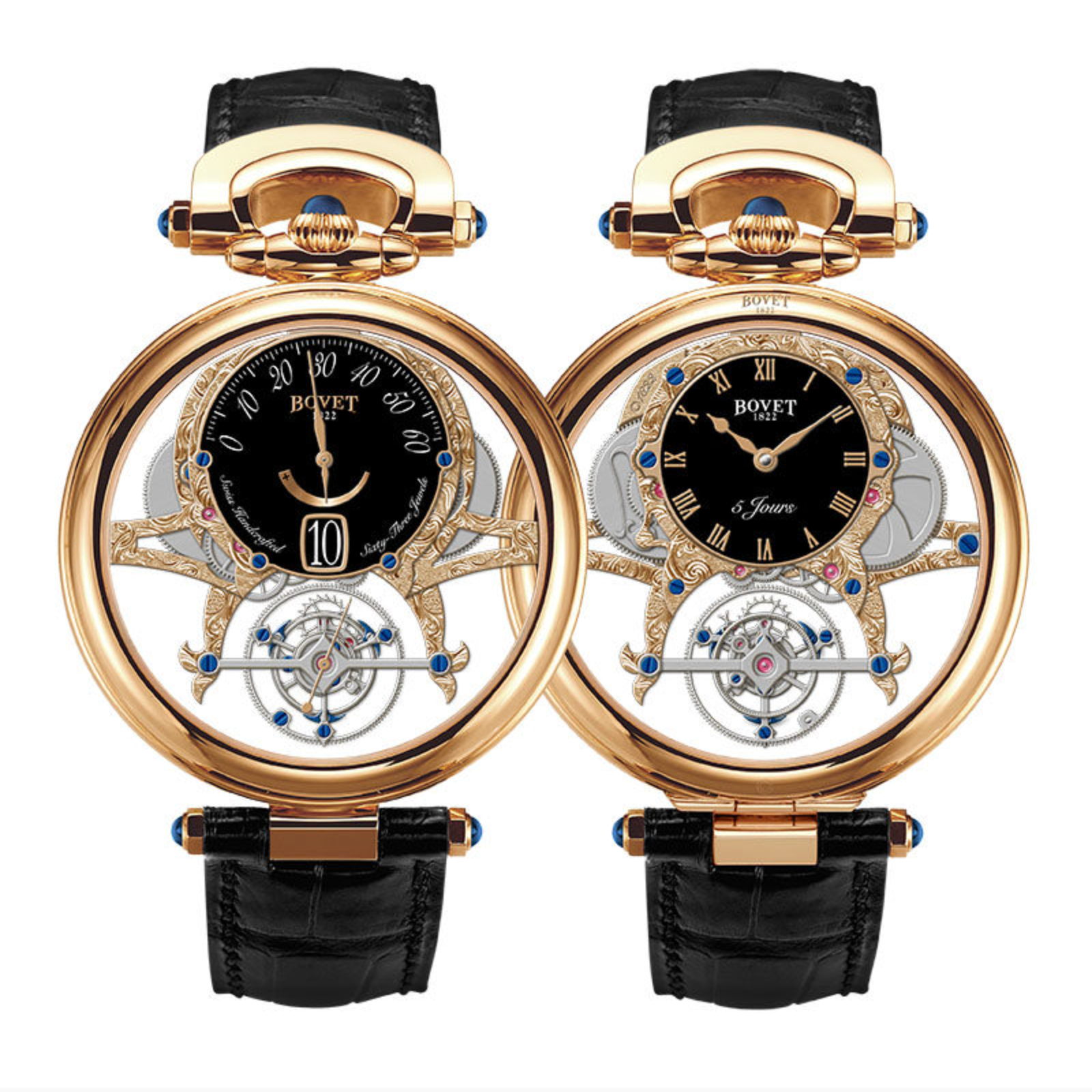 Bovet Amadeo Fleurier Virtuoso Tourbillon 18K Rose Gold Men’s Watch