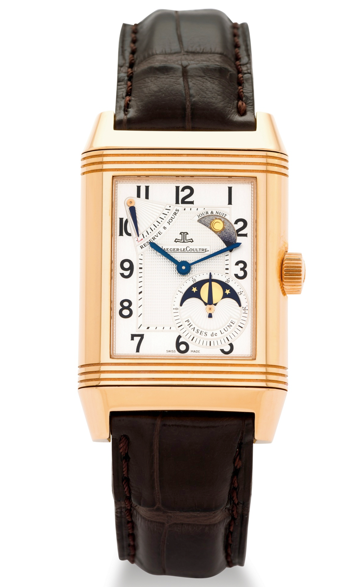 Jaeger-LeCoultre Reverso 18K Rose Gold Men's Watch.    Vip lombart