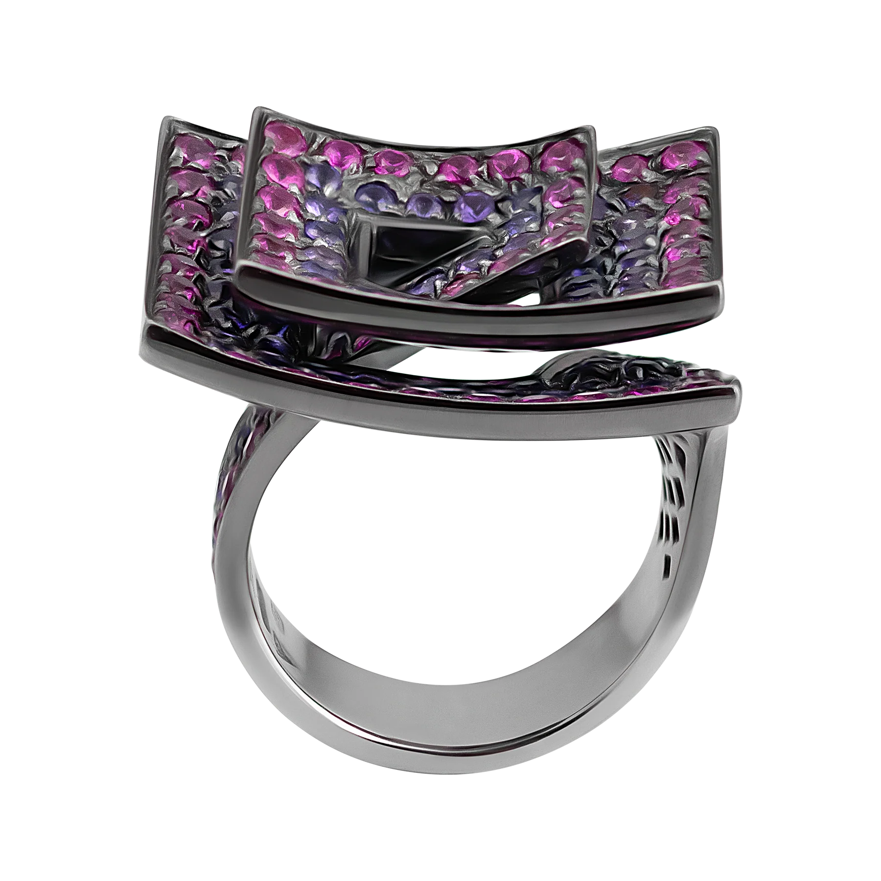 Stefan Hafner 18K White Gold Sapphire Lady's Ring