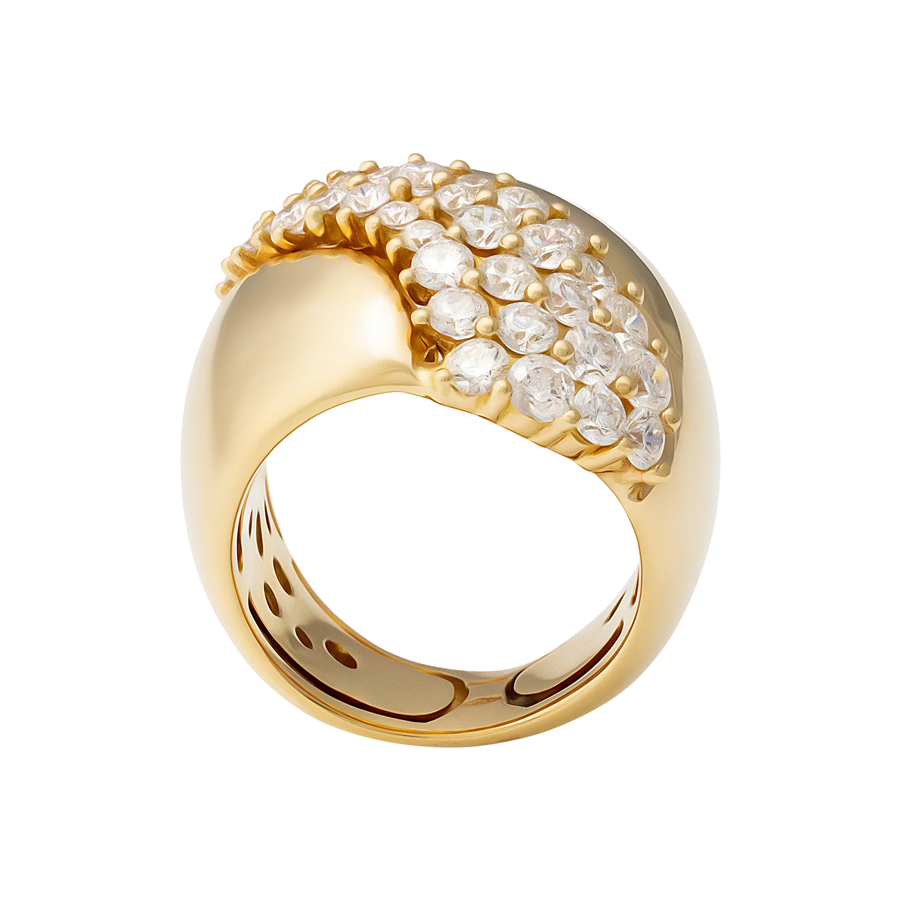 Stefan Hafner 18K Yellow Gold Diamond Lady's Ring