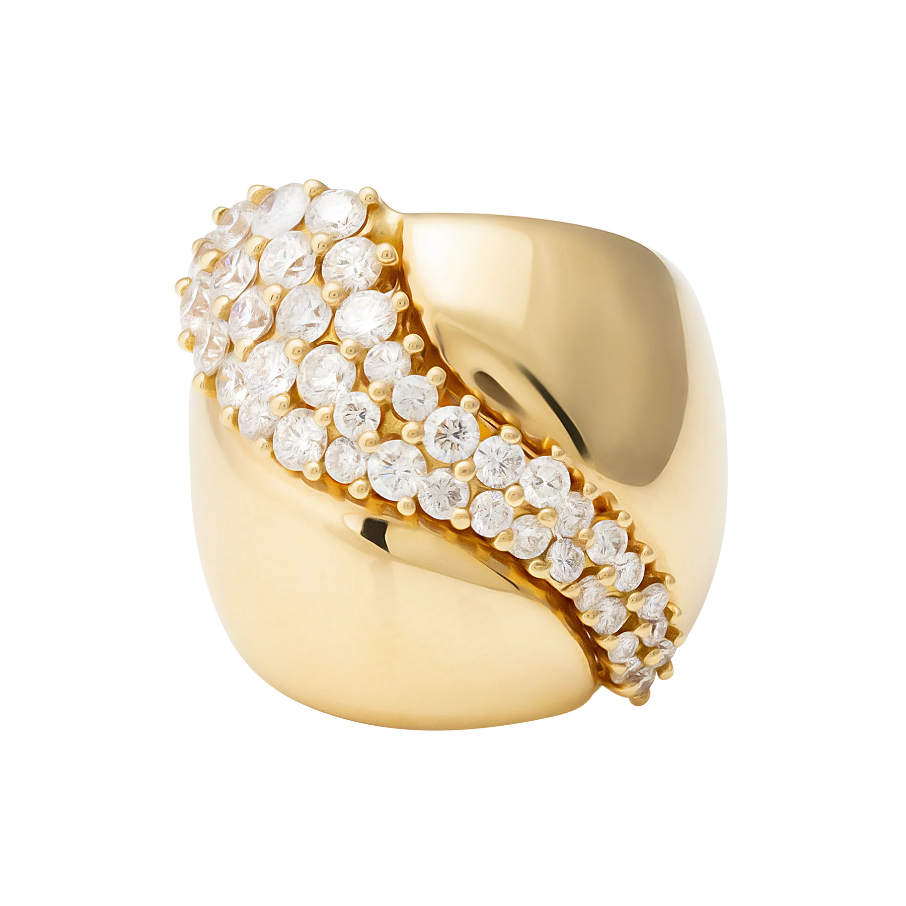 Stefan Hafner 18K Yellow Gold Diamond Lady's Ring
