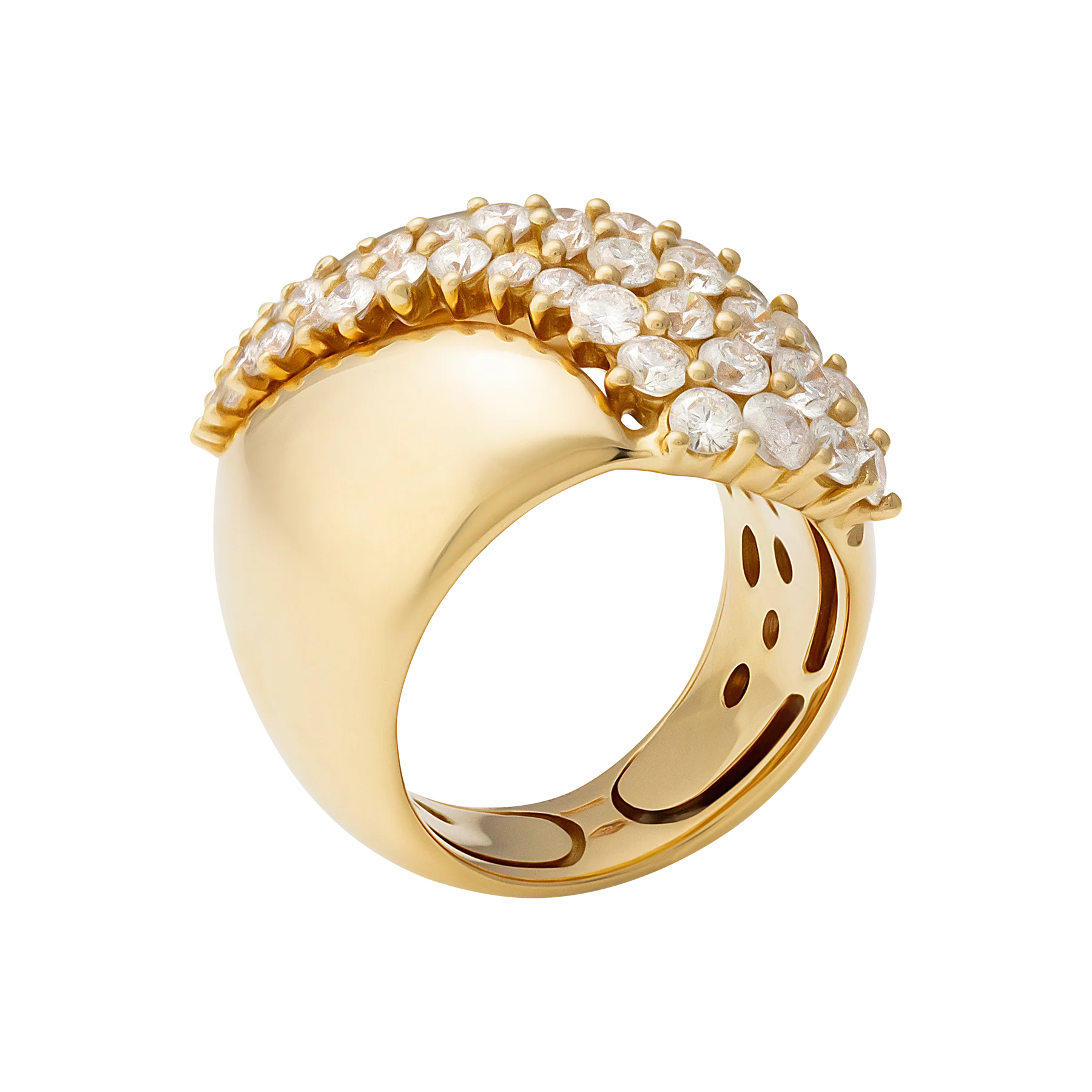 Stefan Hafner 18K Yellow Gold Diamond Lady's Ring