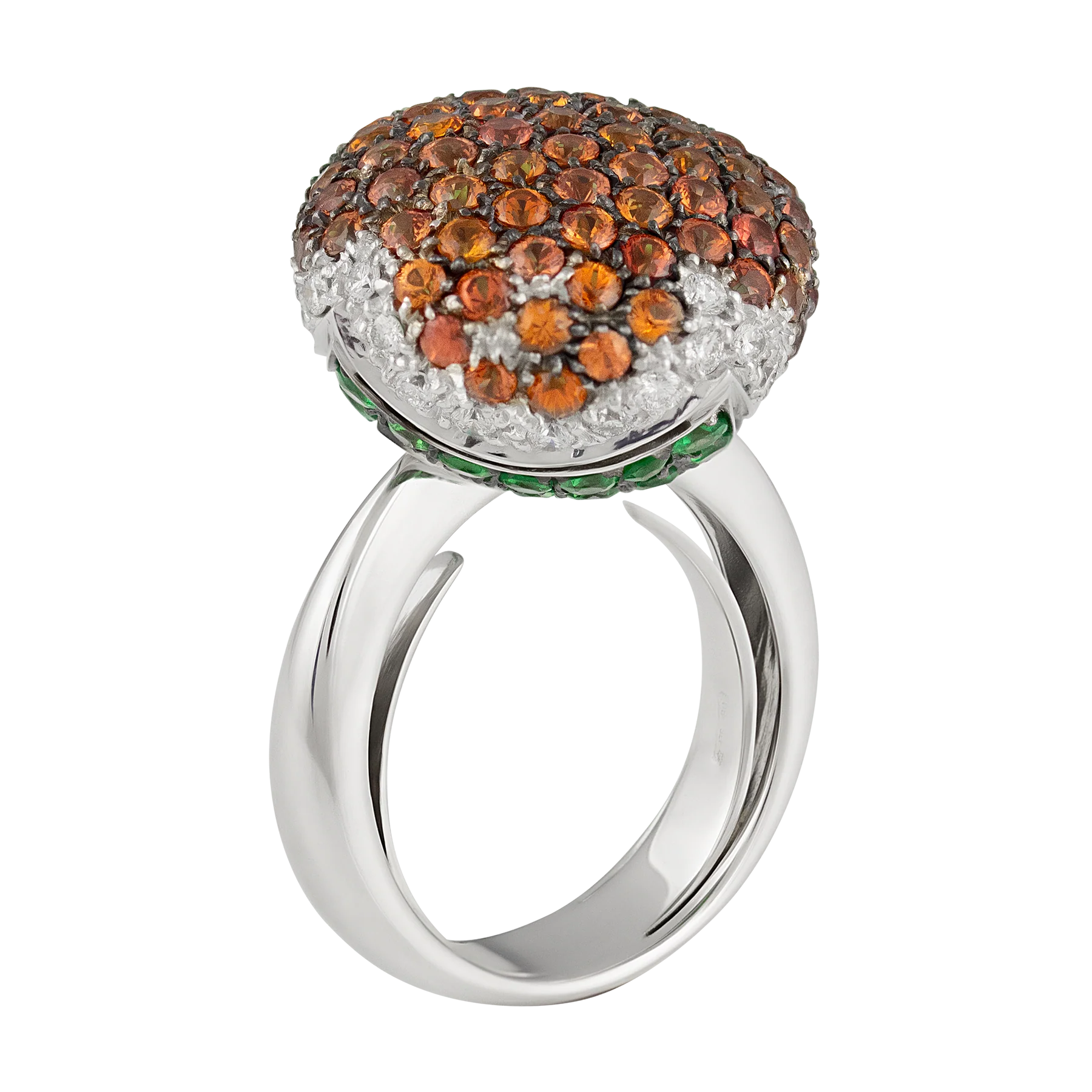 Stefan Hafner 18K White Gold Diamond & Sapphire Lady's Ring