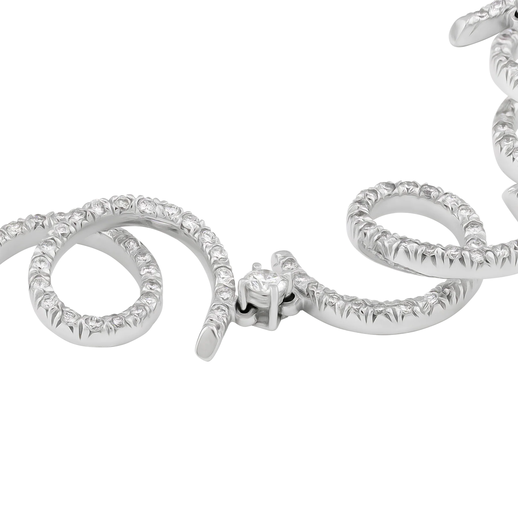 Stefan Hafner 18K White Gold Diamond Necklace