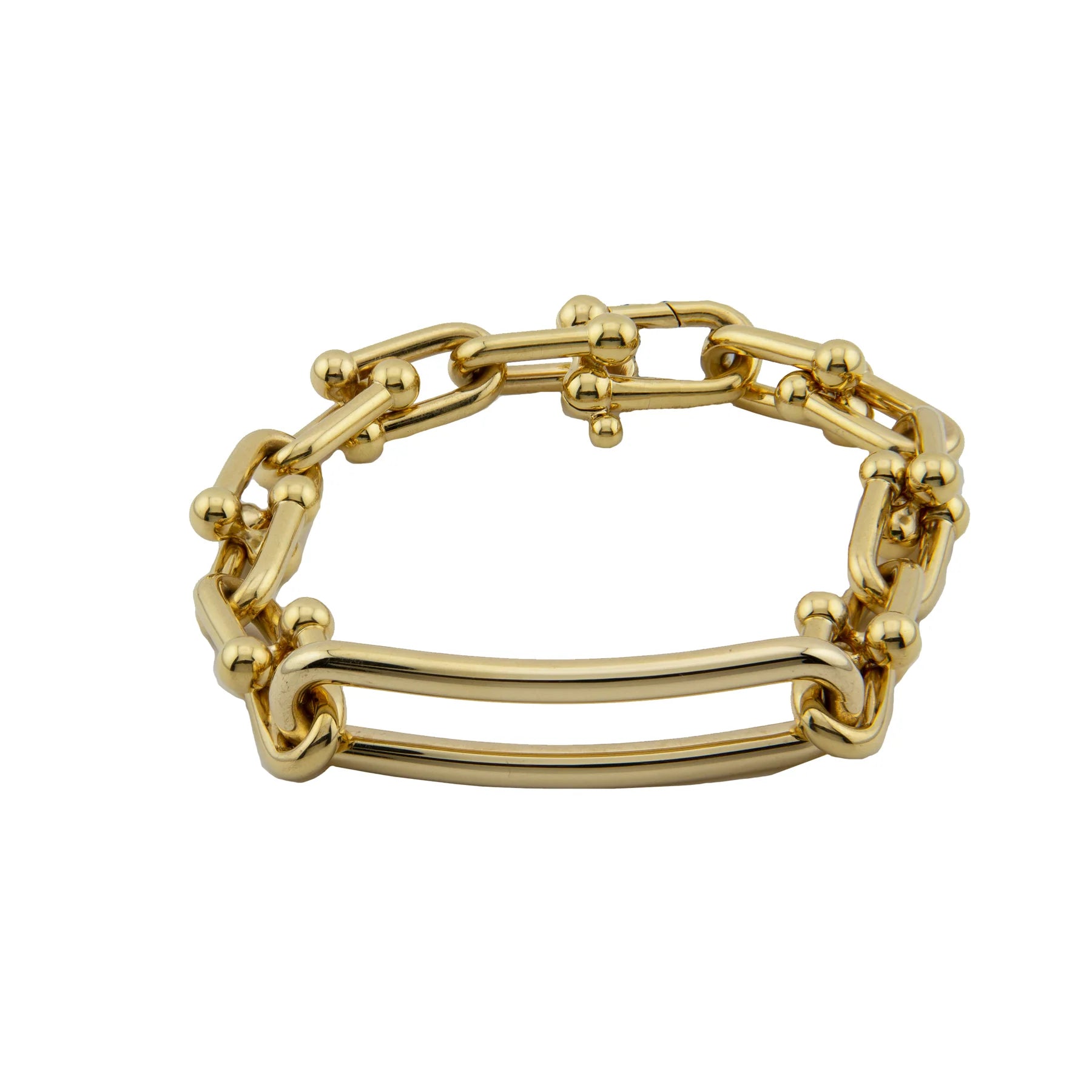 Tiffany & Co. HardWear Elongated Link Yellow Gold Lady's Bracelet