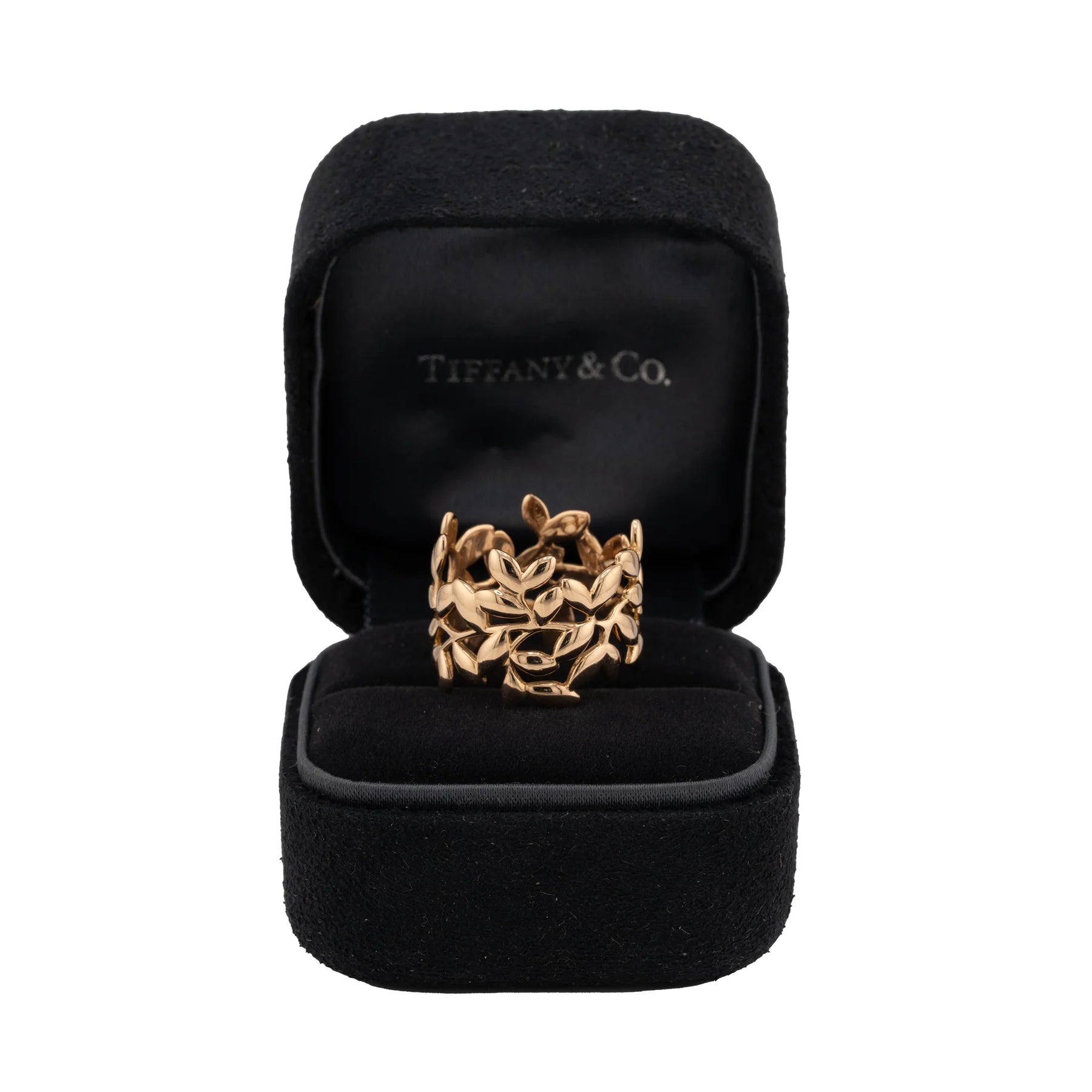 Tiffany & Co. 18K Rose Gold Paloma Olive Leaf Lady's Ring