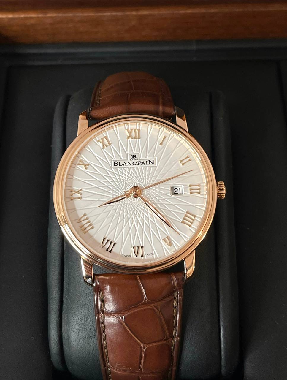 Blancpain Villeret 18K Rose Gold Men`s Watch