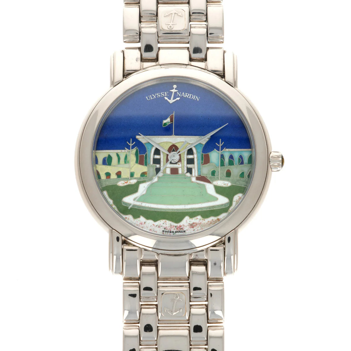 Ulysse Nardin San Marco Cloisonné 18k White Gold Men's Watch
