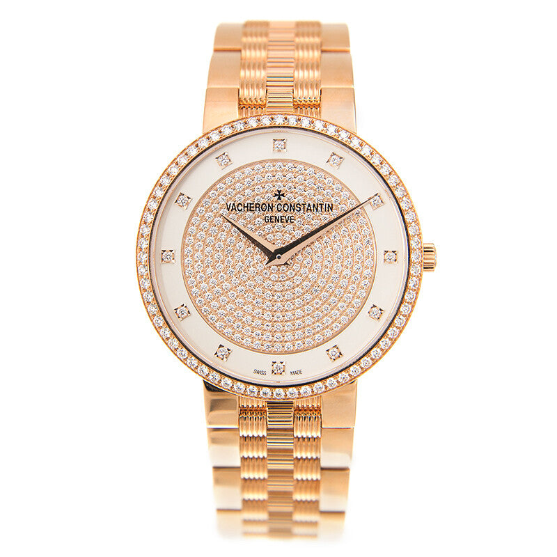 Vacheron Constantin Traditionnelle 18K Rose Gold Diamond-Set Ladies' Watch