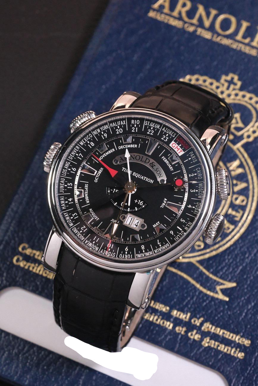 Arnold & Son Hornet World Timer Stainless steel Men's Watch