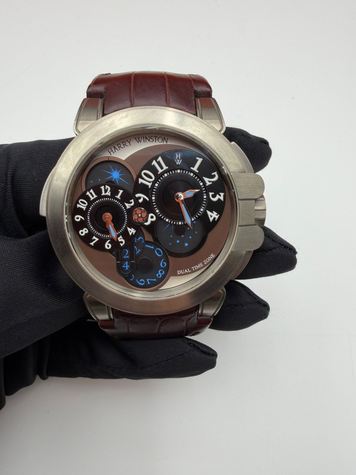 Harry Winston Ocean Dual Time Project Z4 Zalium Men's Watch