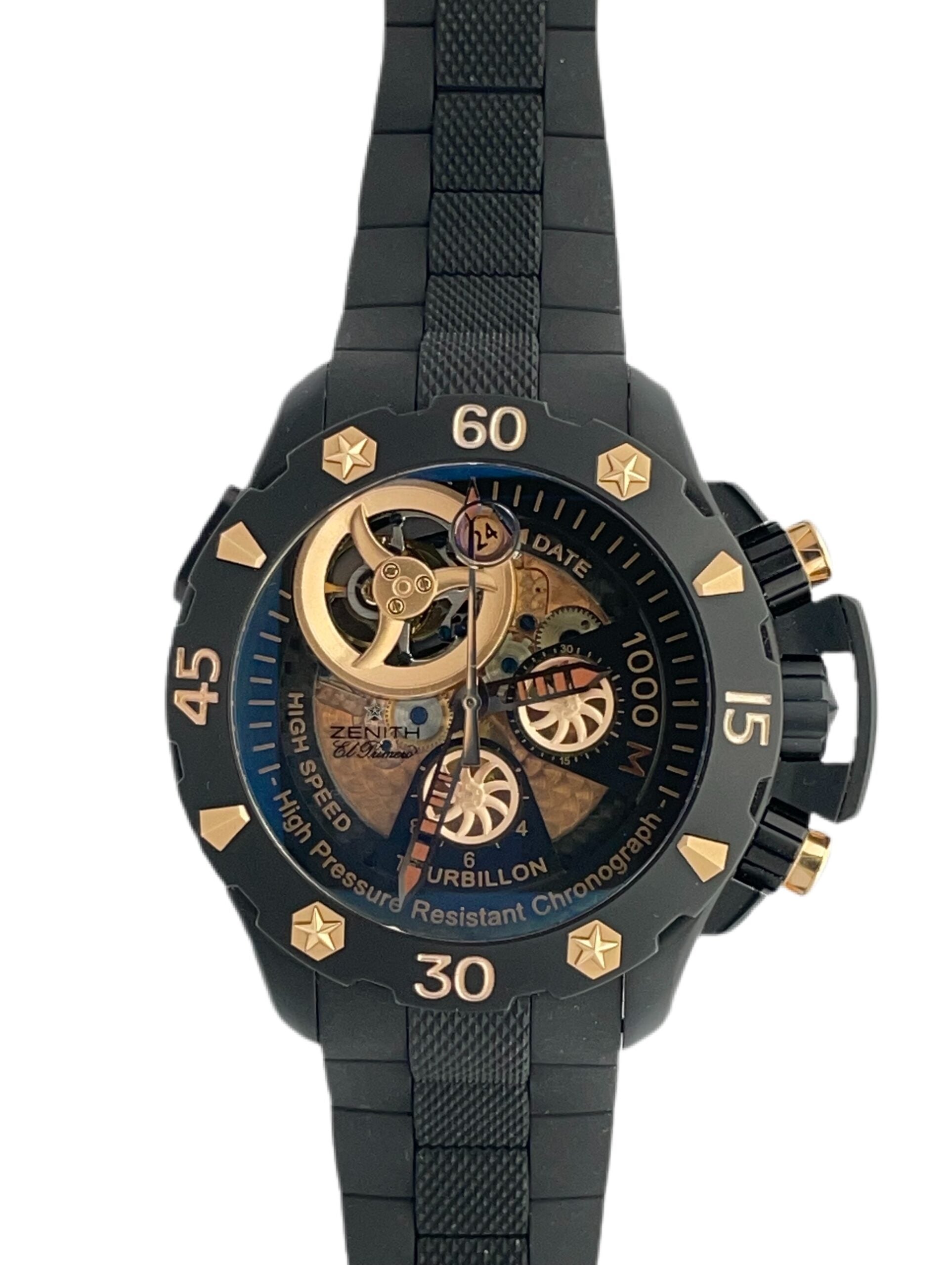 Zenith Defy Zenith Defy Xtreme Tourbillon Titanium and Rose Gold Men`s Watch