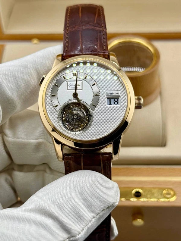 Glashutte Original Panomatic Tourbillon 18K Rose Gold Men's Watch