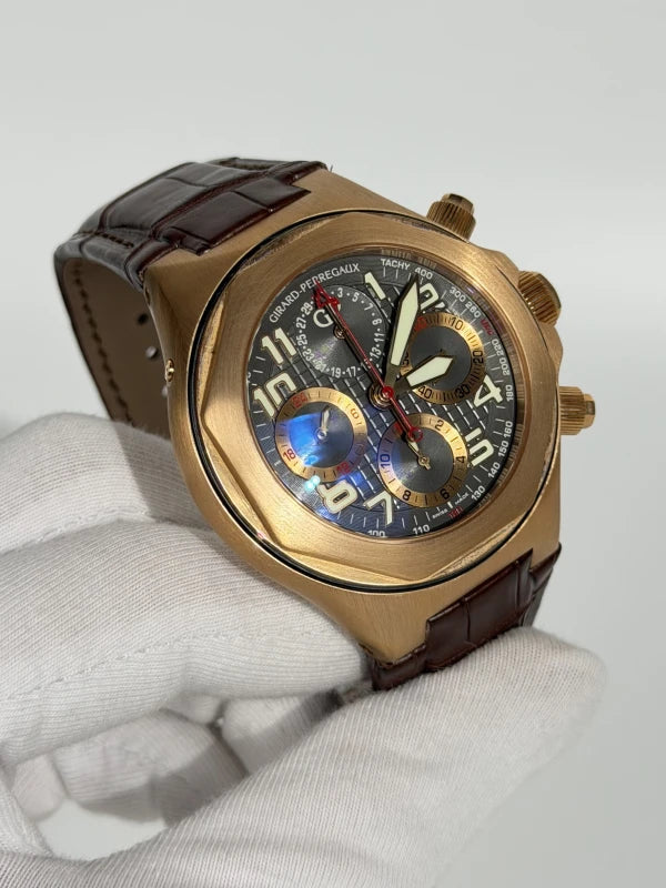 Girard Perregaux Laureato Evo3 Chonograph 18K Rose Gold Men's Watch