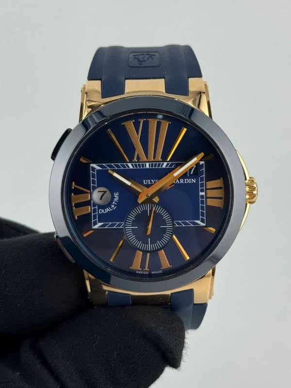 Ulysse Nardin Executive Dual Time 18K Rose Gold Men's Watch