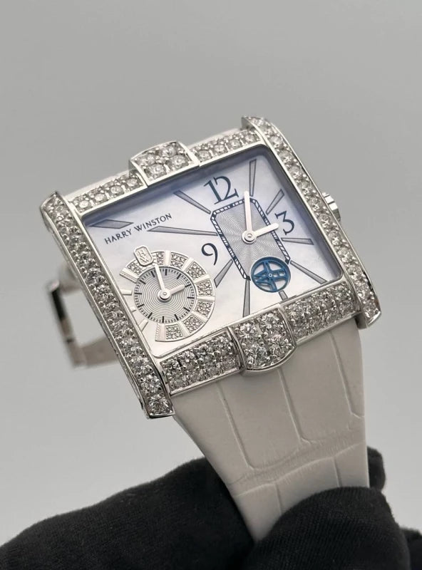 Harry Winston Avenue 18K White Gold & Diamonds Lady's Watch