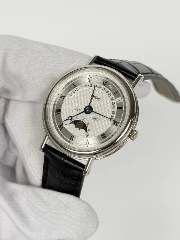 Breguet Classique Perpetual Calendar 18K White Gold Men's Watch