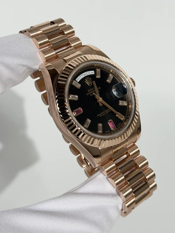 Rolex Day-Date II 18k Rose Gold Unisex Watch 218235-83215