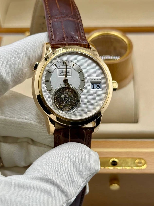 Glashutte Original Panomatic Tourbillon 18K Rose Gold Men's Watch