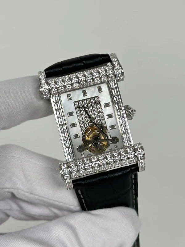 Audemars Piguet Canape Tourbillon 18K White Gold & Diamonds Unisex Watch