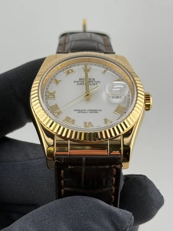 Rolex Datejust 36 Yellow Gold Men's Watch 116138