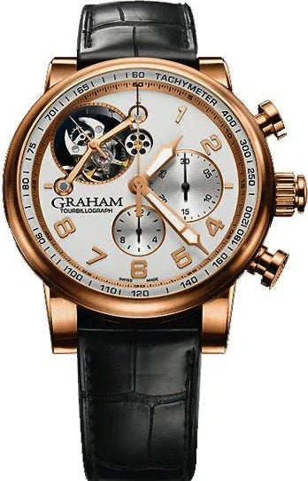 Graham Geo.Graham Tourbillon Chronograph 18k Rose Gold Men's Watch 2TSAR.W01A