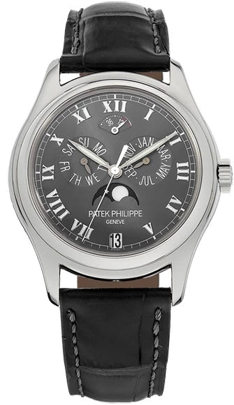 Patek Philippe Annual Calendar Moon Phases Platinum Men's Watch