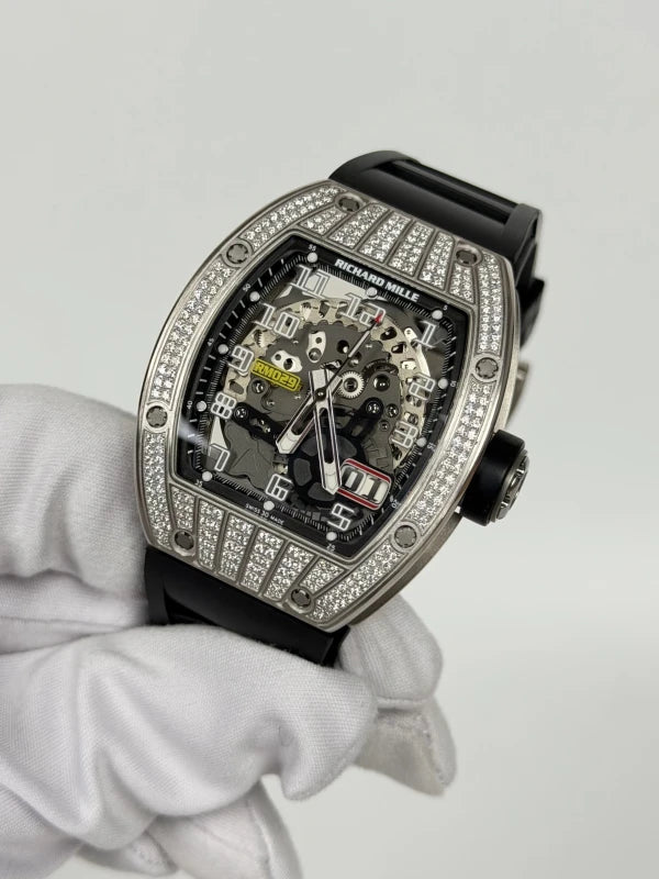 Richard Mille RM 029 WG 18K White Gold & Diamonds Men's Watch